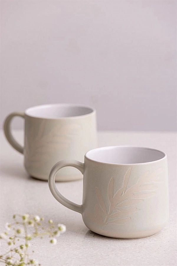 Kubek 0,4l. szary Olive Leaf Botanical / Mason Cash