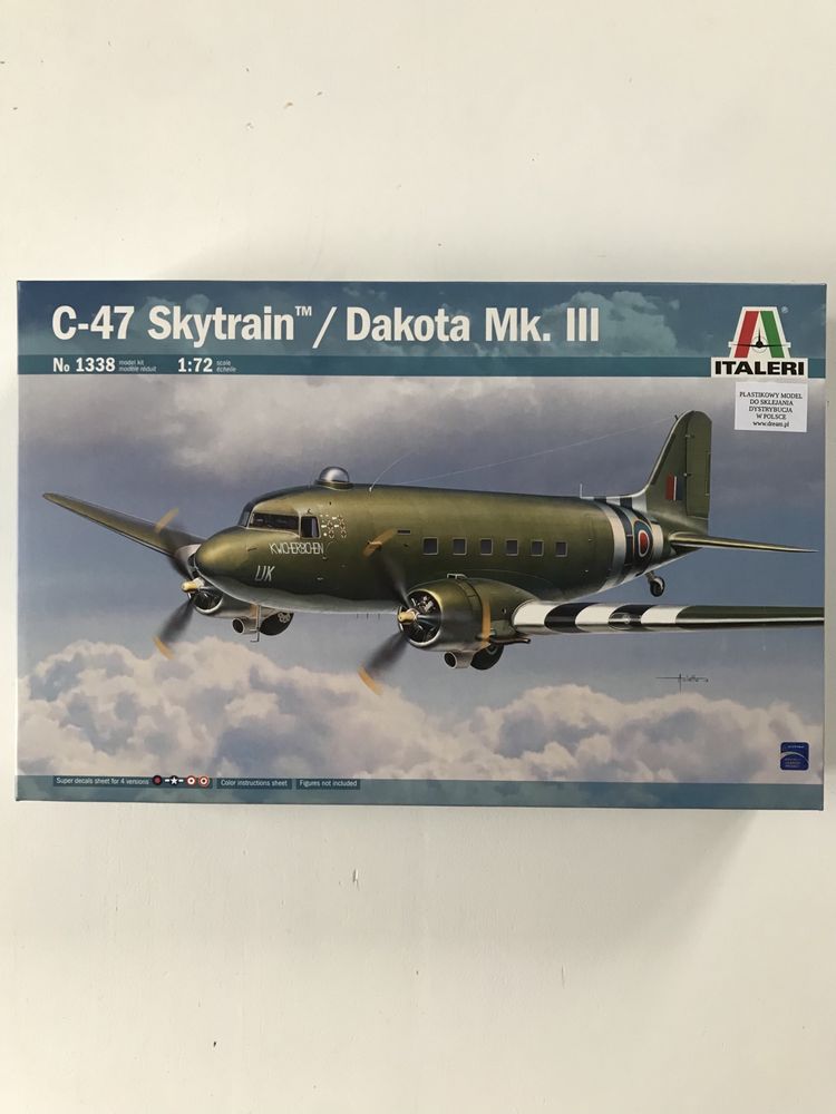 Samolot C-47 Skytrain Dakota Mk.lll model Italeri 1338