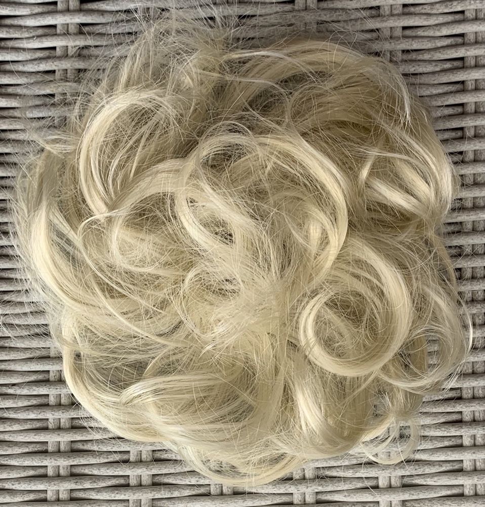 Premium Ultra włosy doczepiane, jasny naturalny blond, koczek (209 )