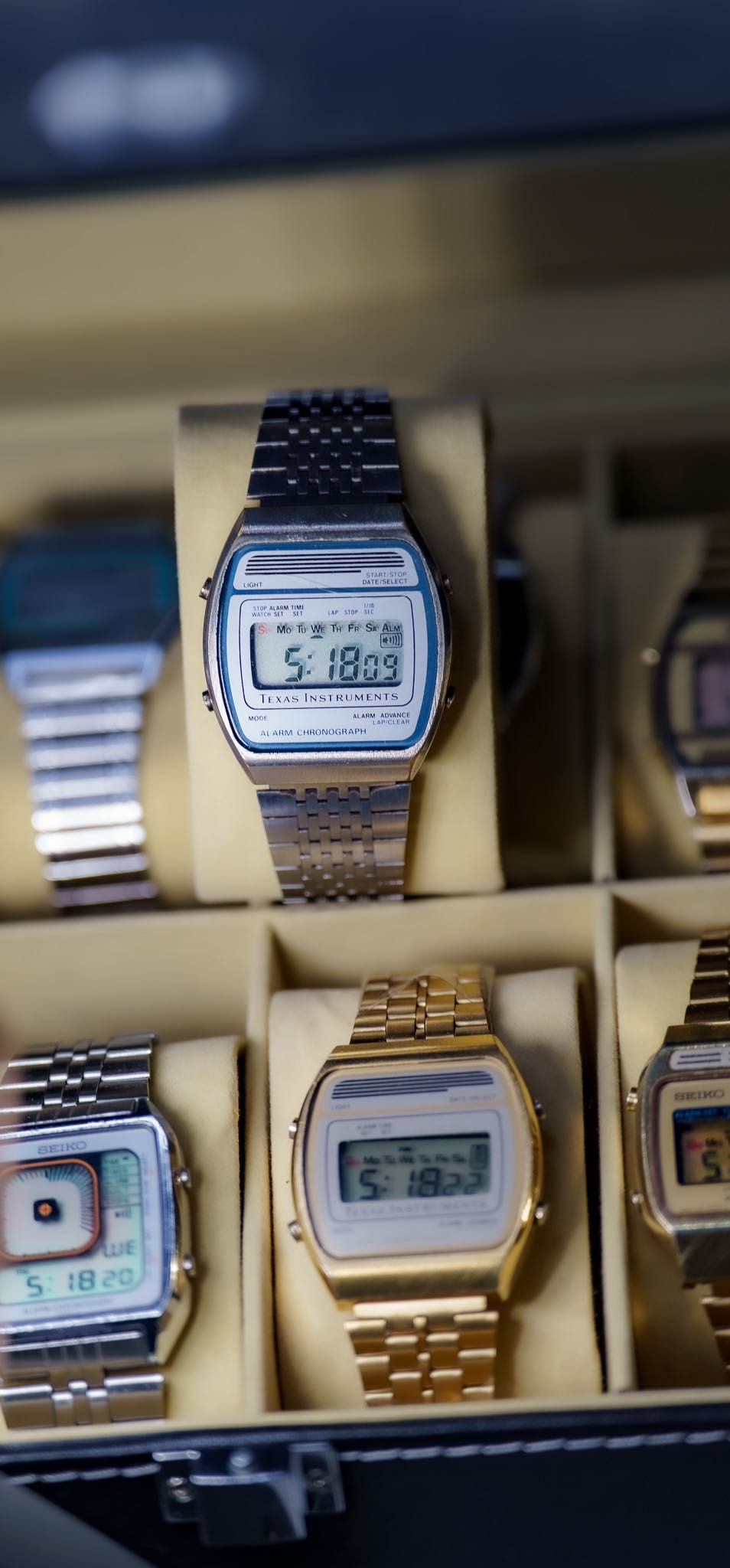 Zegarek Texas Instruments 1970s Digital Alarm Chrono Watch LCD
