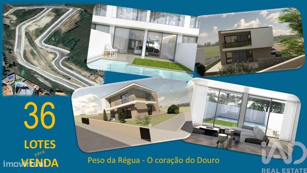 Terreno para construção T4 em Peso da Régua e Godim de 493,00 m2