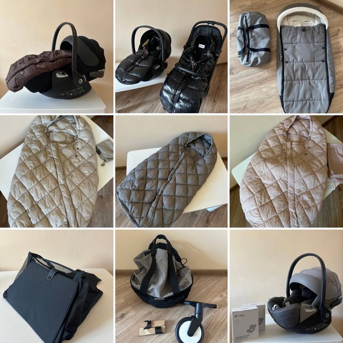 Дощовики Cybex, Футмуфт, муфти, чохли, москітні сітки, конверт