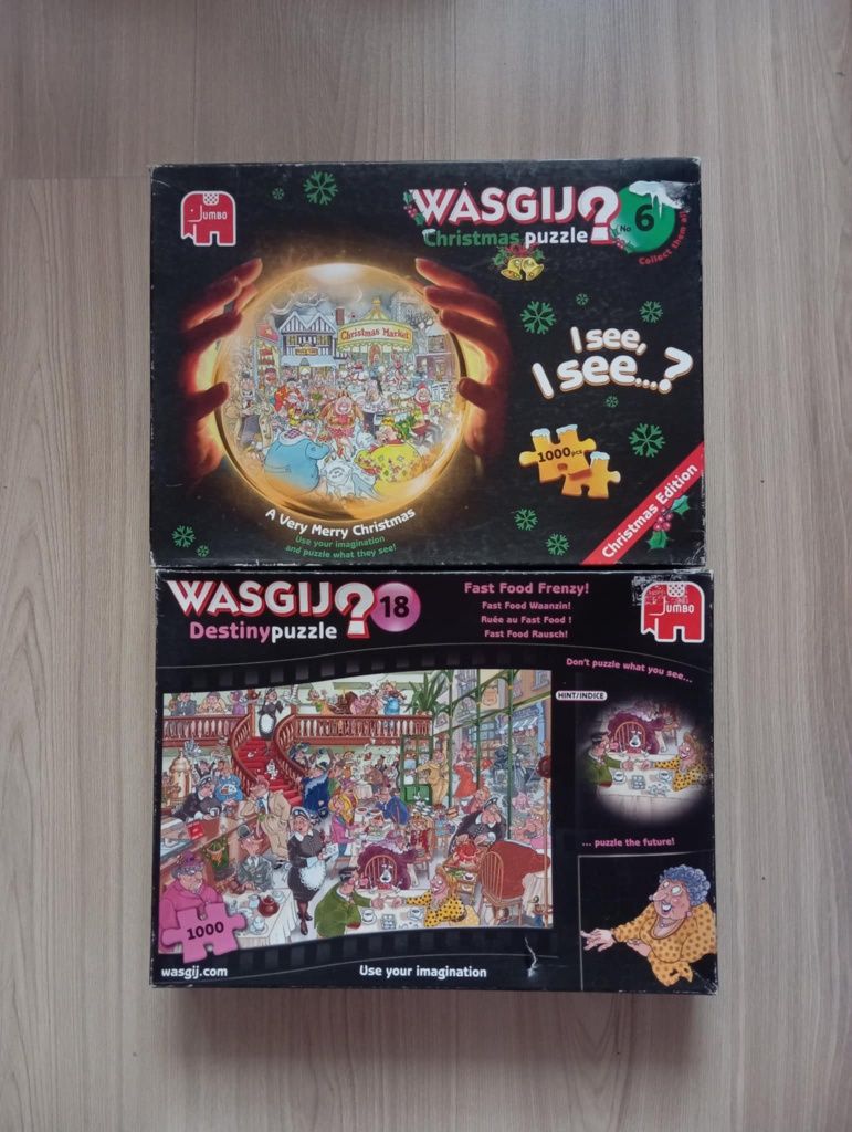 Puzzle Wasgij zestaw 8 pudełek