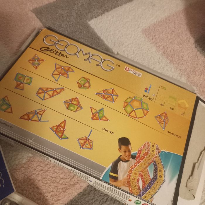 Klocki magnetyczne geomag glitter