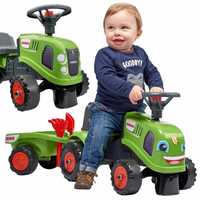 Traktorek Baby Claas Zielony z Przyczepką + akc. od 1 roku