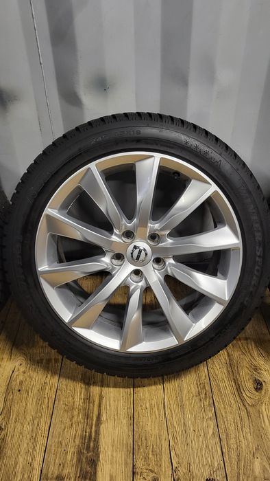 Felgi Volvo 18" 5x108 z oponami 245/45 R18 jak nowe 8mm S90 V90