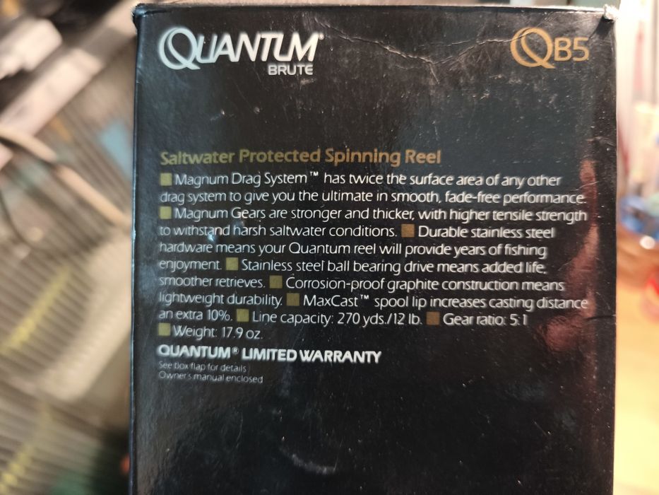 Carreto Quantum Brute QB5 (pesca mar)