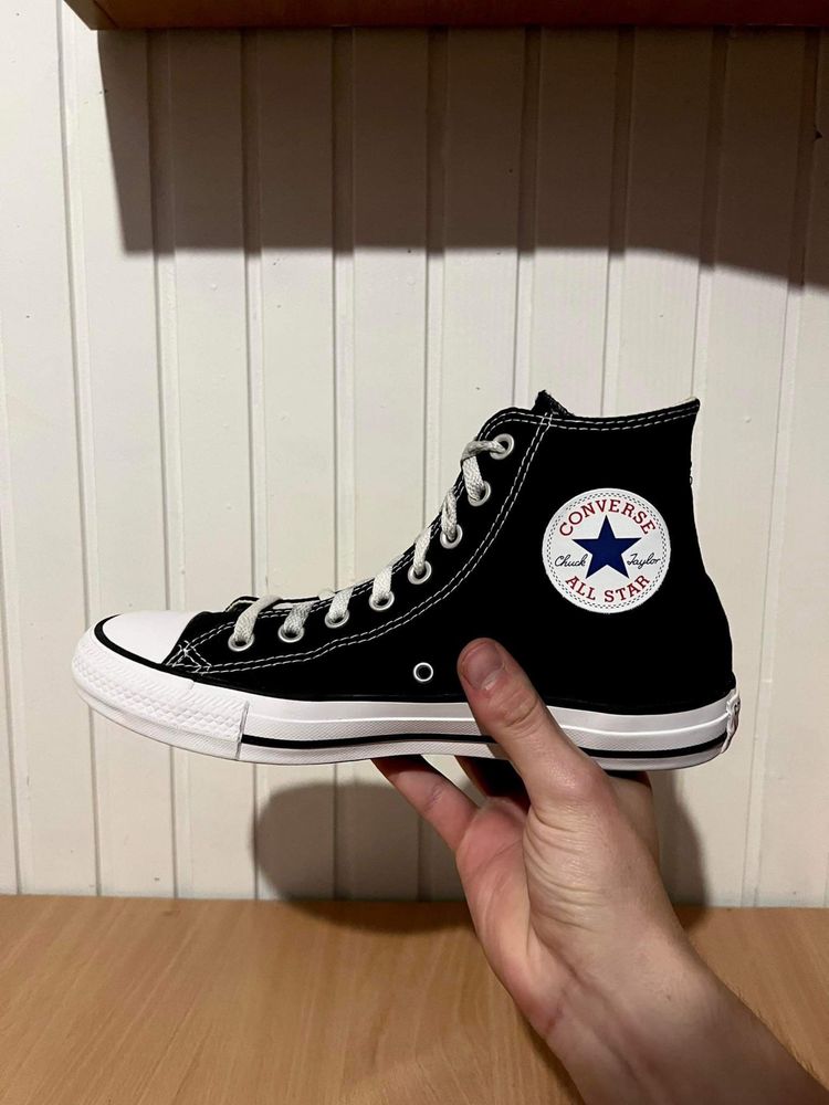 Converse 40 Wysokie Czarne 25.5cm Klasyczne Trampki All Star