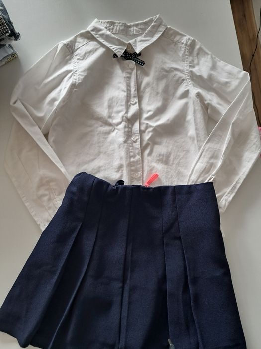 Paczka ubrań dla dziewczynki jesień 122/128 H&M, Reserved i inne - gra