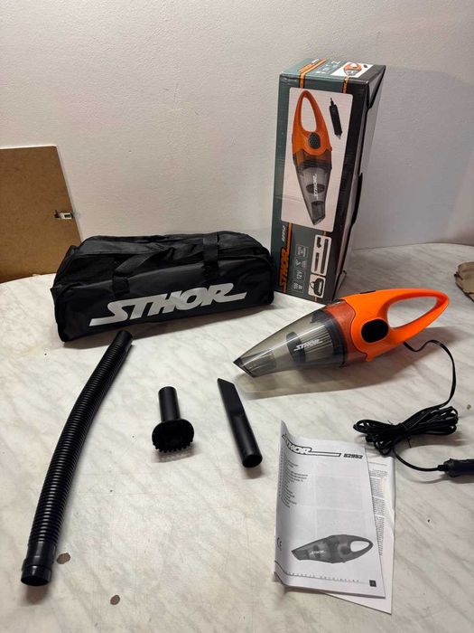 NOWY MOCNY Odkurzacz Do Auta 12V 100W HEPA Torba Gratis Końcówki