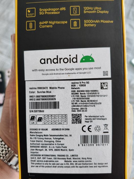 Realme 9 Pro 5G 8GB/128GB