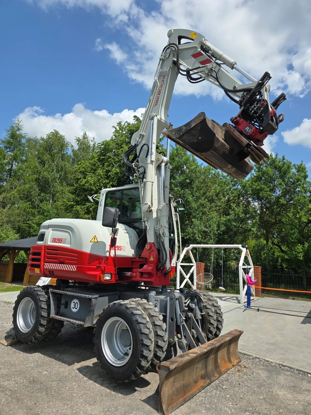 Takeuchi TB 295W Roto+Szczypce  Koparka kołowa 11 ton. Super stan. Igła! Rototilt+szczypce