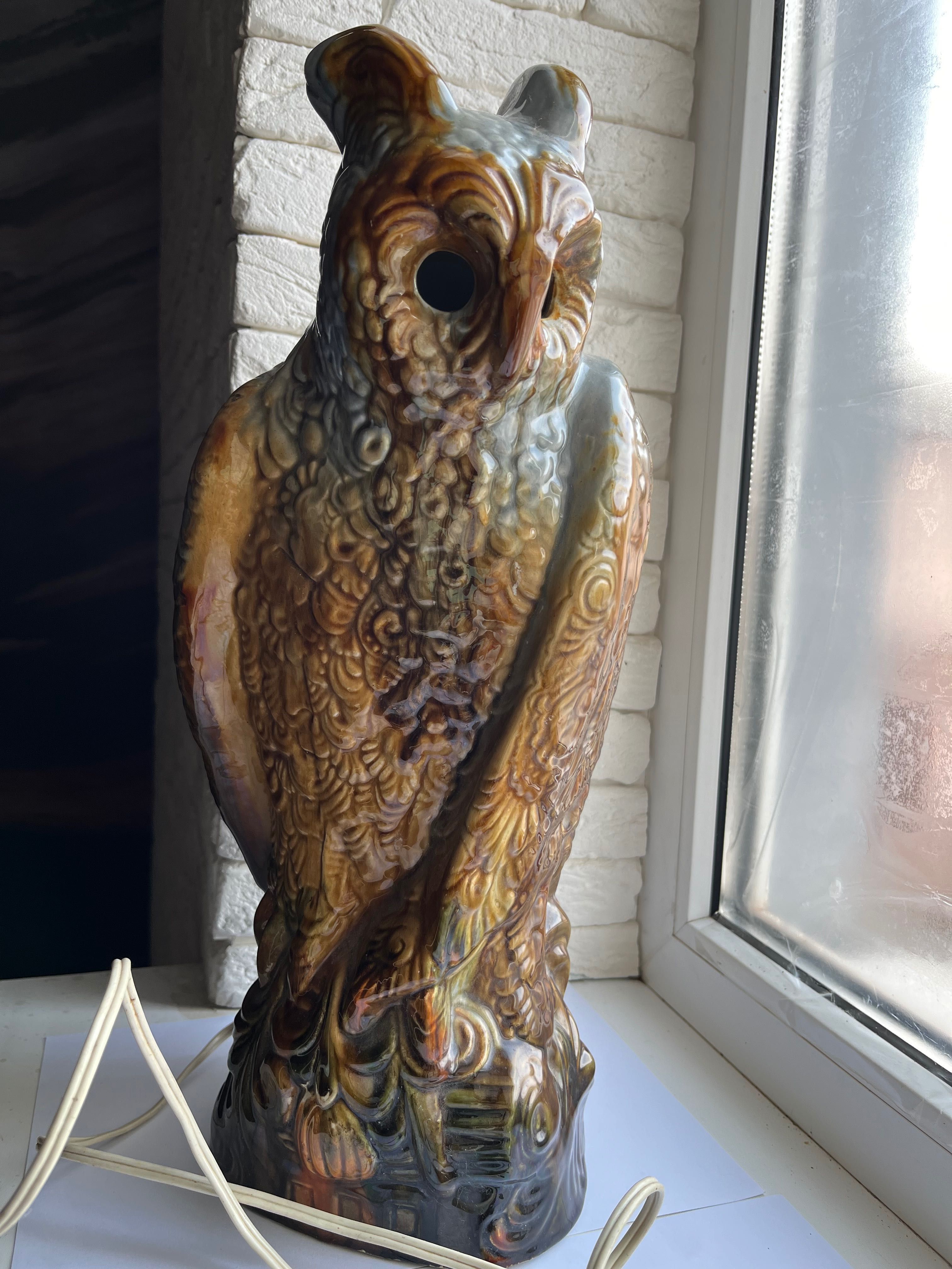 Васильківська майоліка керамика сова світильник кашпо проторʼєв ваза