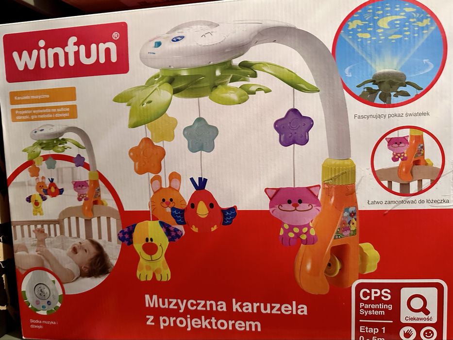 Muzyczna karuzela z projektorem Winfun