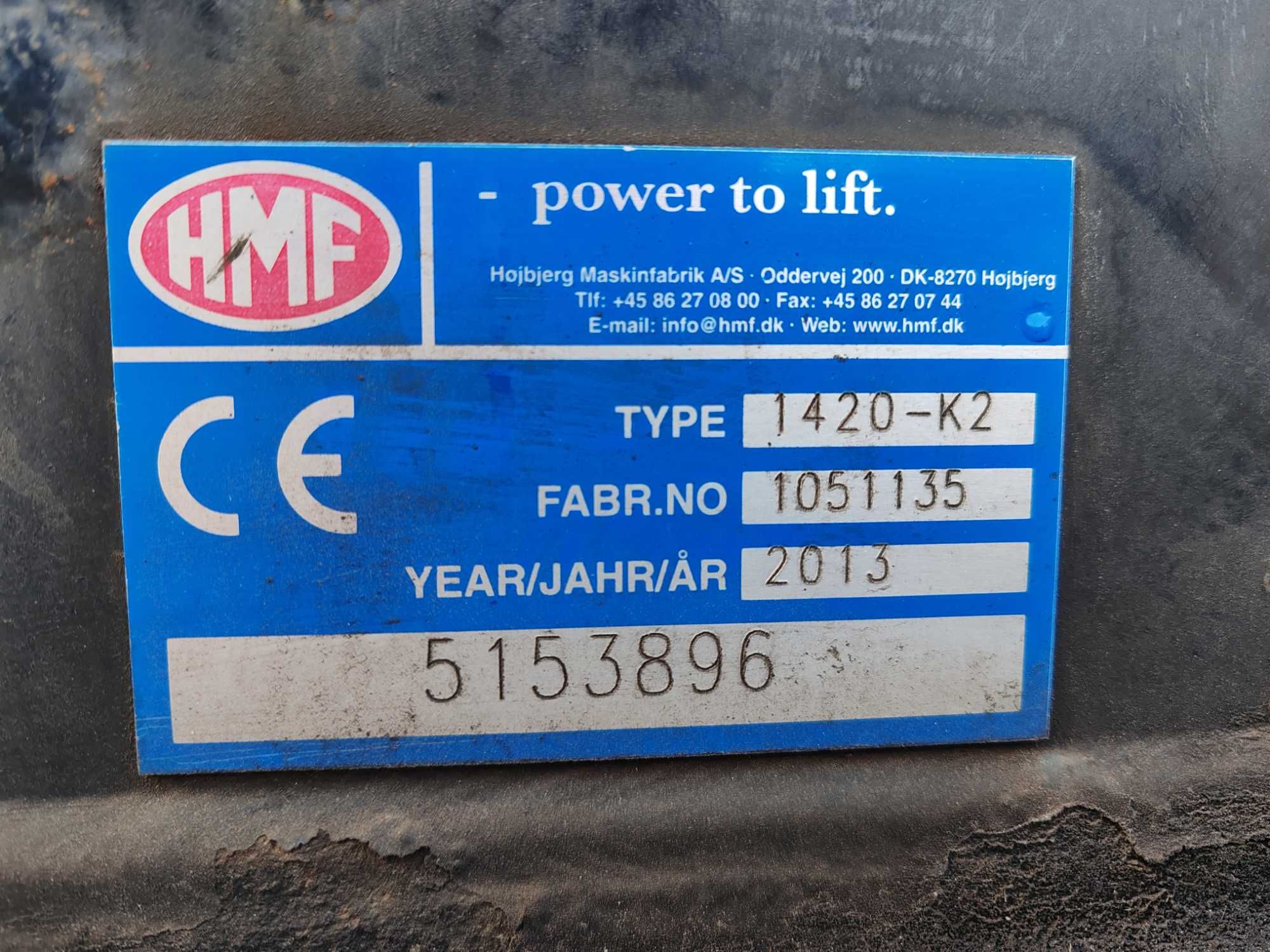 Кран маніпулятор HMF 1420 K2 Palfinger Hiab Fassi Copma Atlas
