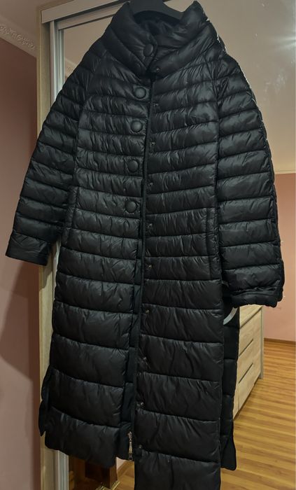 Пальто стьобане колір чорний