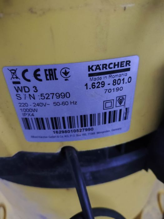 Odkurzacz Karcher wd3 części