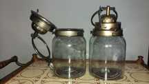 Mini-szklarnia, terrarium led, lampion szklany