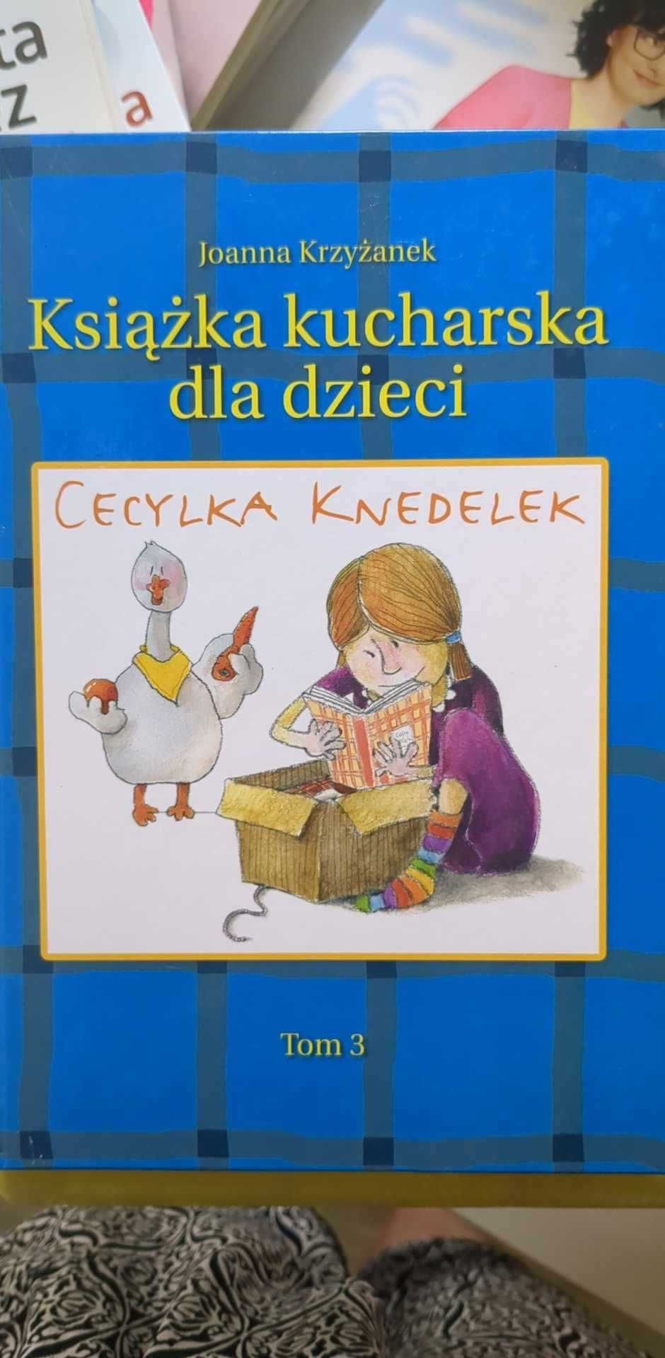 Ksiązki kucharskie dla dzieci- Cecylka Knedelek t.1-3