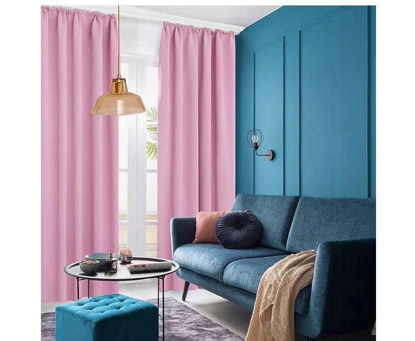 Zasłona zaciemniająca Deconovo 140x160cm 2szt Termiczne