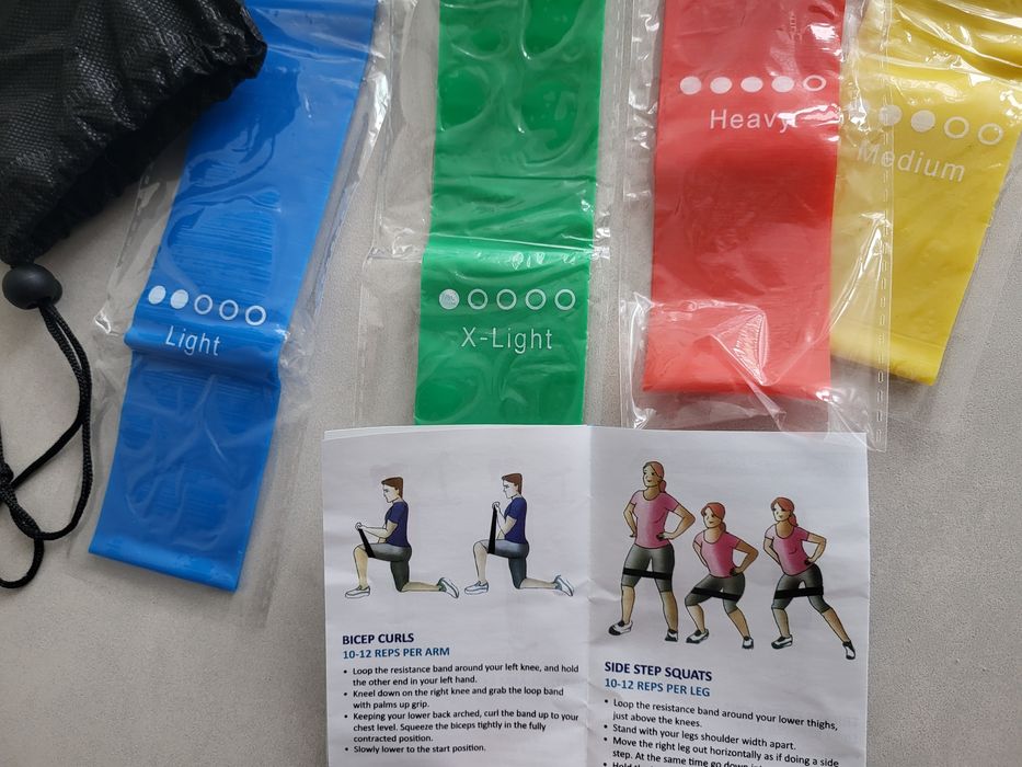 Резинка,гумка, еспандер для фітнесу набір новий в чохлі.