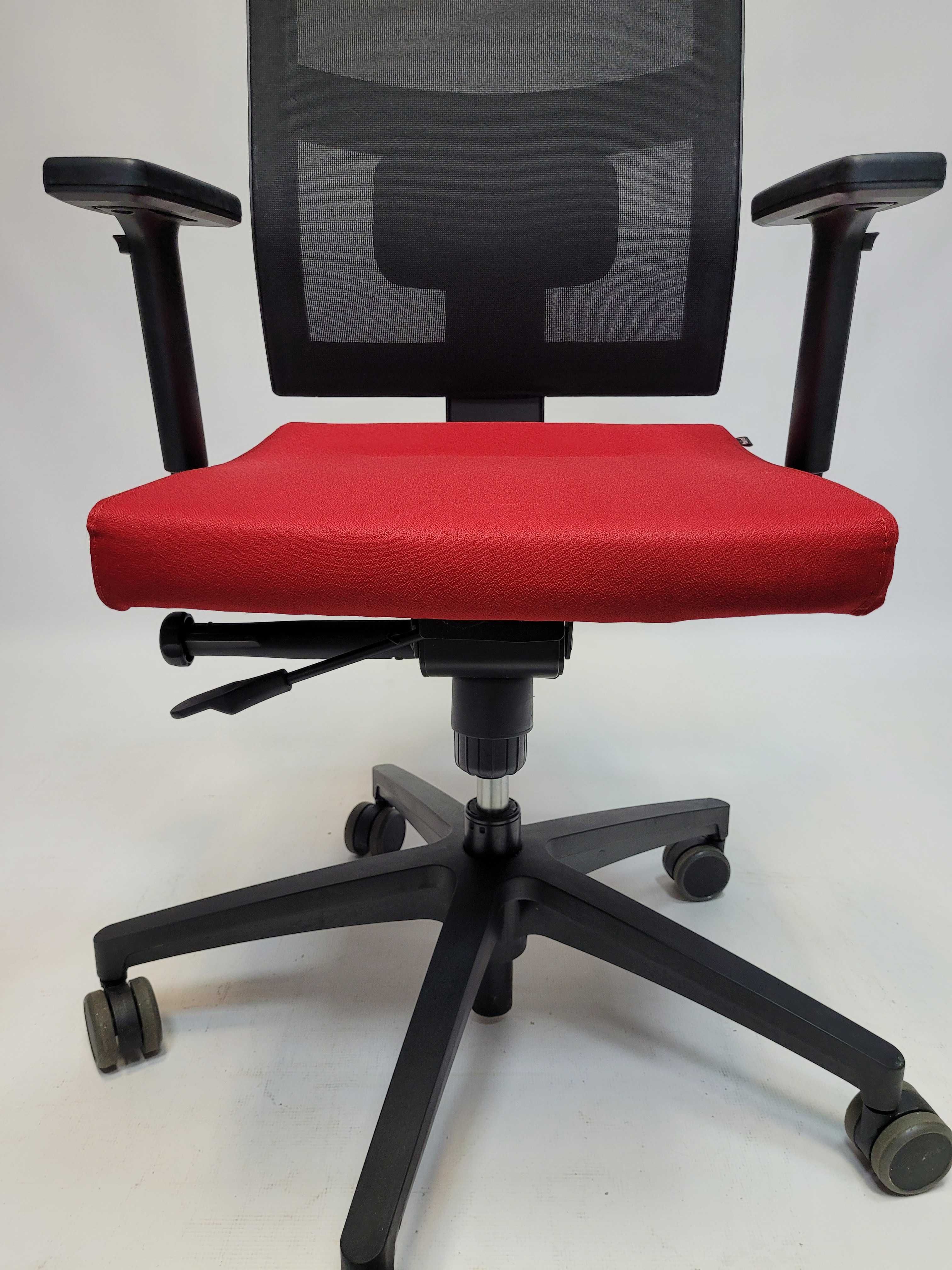 Fotel biurowy krzesło obrotowy Bejot Jott czerwono-czarny- dost 10 szt