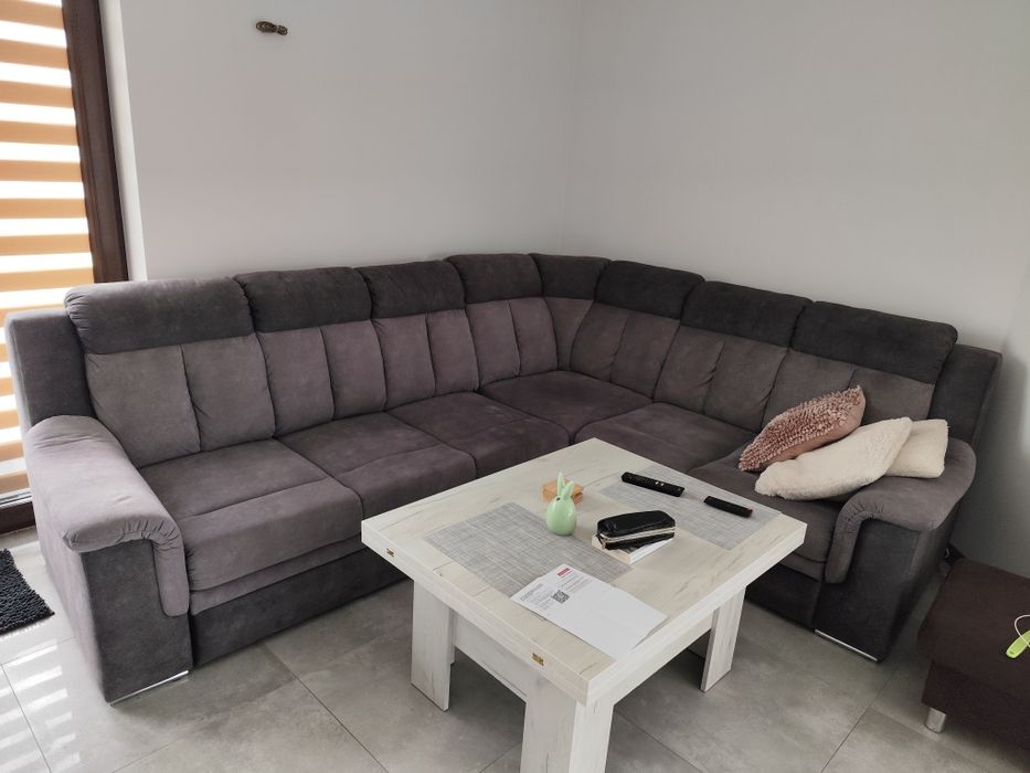 Kanapa wygodna duża wypoczynkowa khaki 280/230