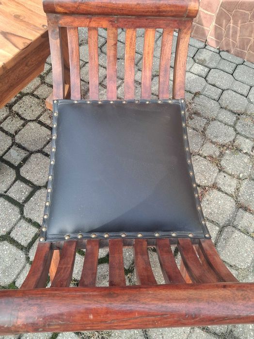 Sliczne meble wypoczynkowe  z litego drewna Idyjskie