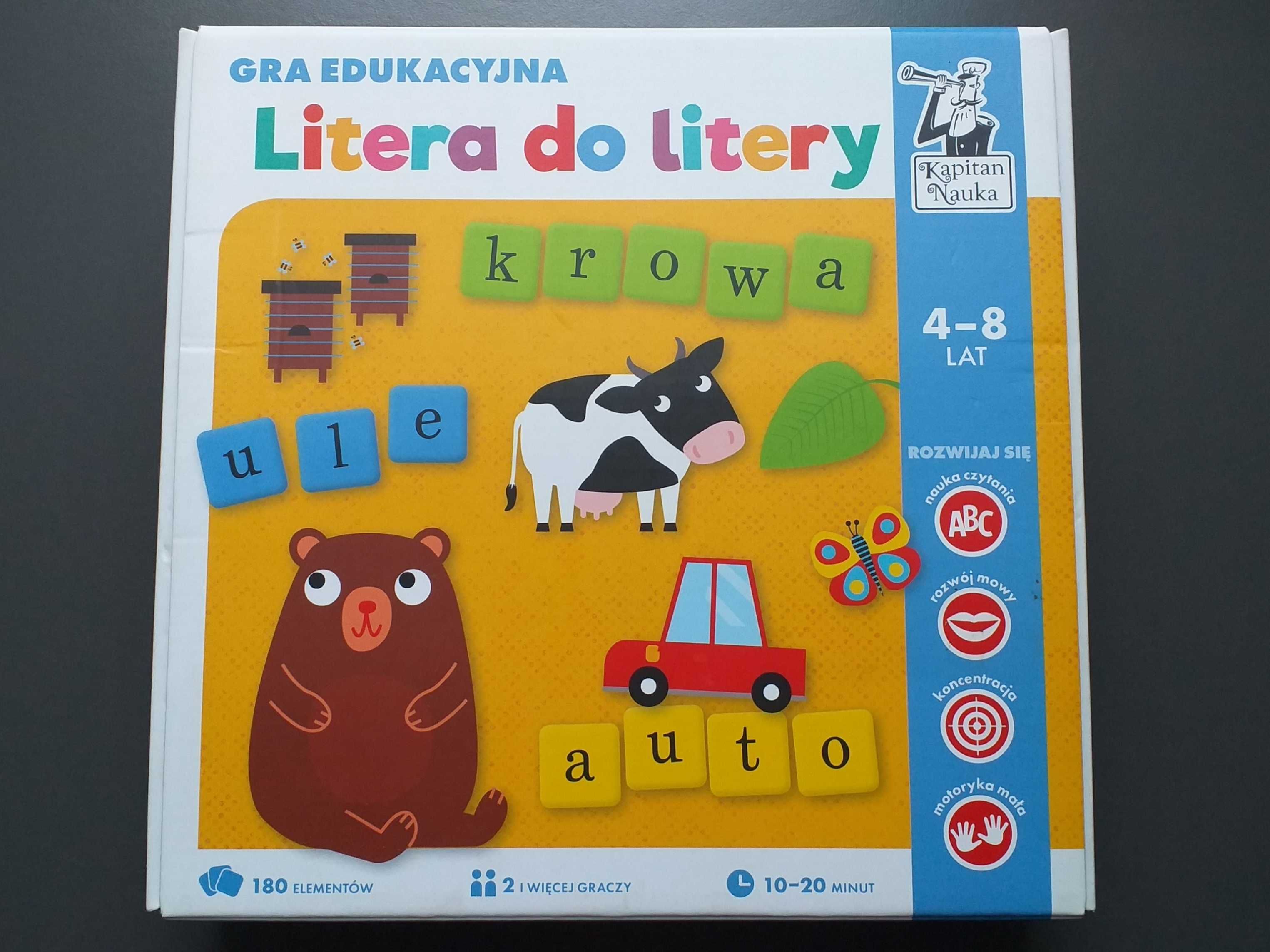 Gra edukacyjna "Litera do litery" - nauka czytania i literowania