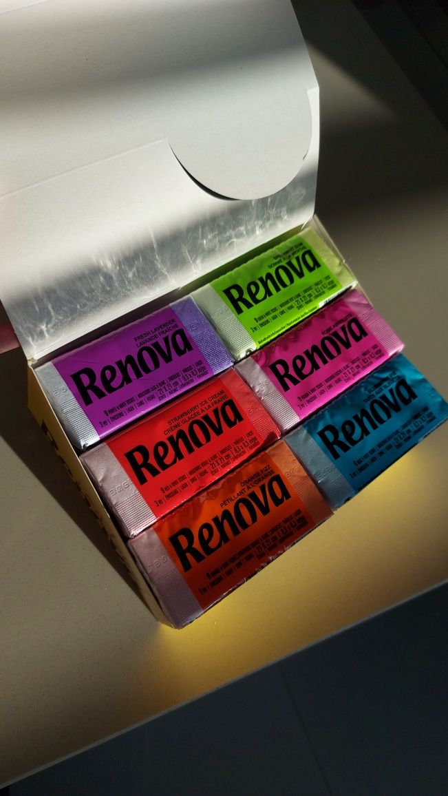 Lenços de papel coloridos e aromatizados Renova