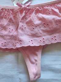 Stringi damskie, majtki różowe PRIMARK (36 - 38) - 3 szt.