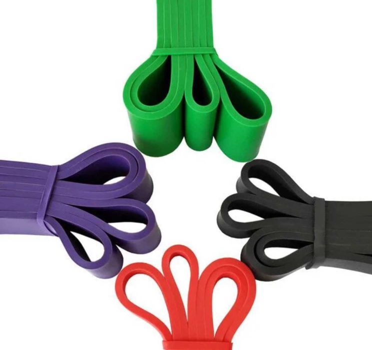 Гумові петлі резинки для спорту для підтягування 4 шт набір гумка