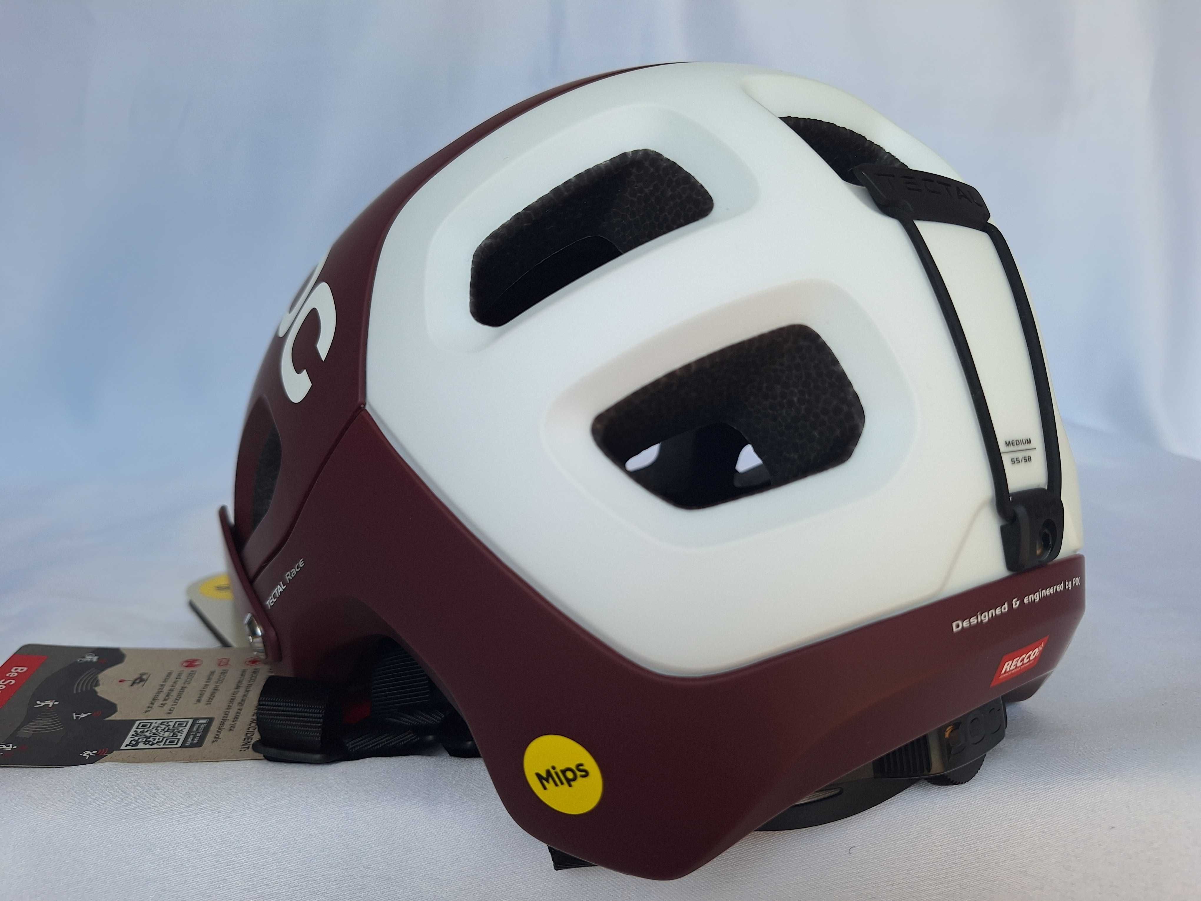 Kask rowerowy Poc Tectal Race Mips Garnet Red White M/L 55-58cm