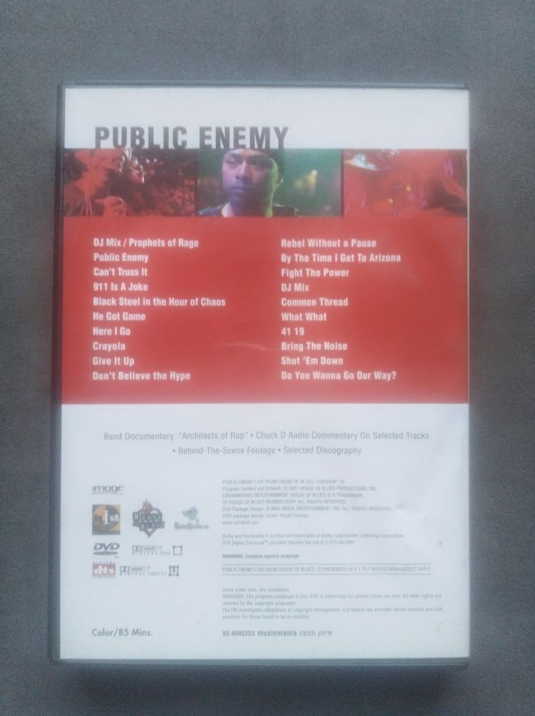 Public Enemy Live From House Of Blues DVD