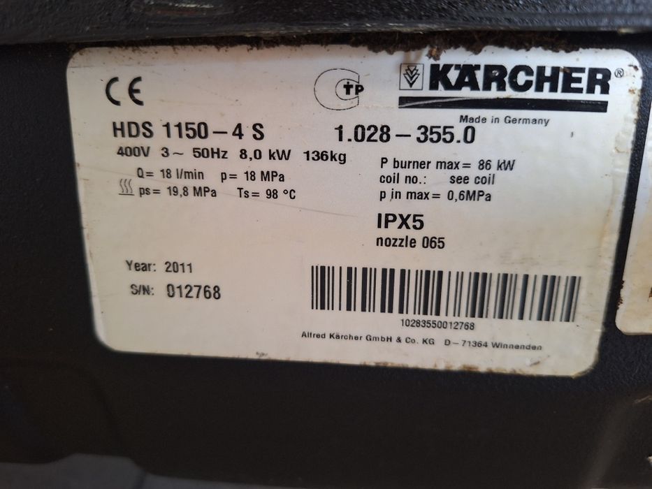 Myjka ciśnieniowa Karcher HDS 1150-4S