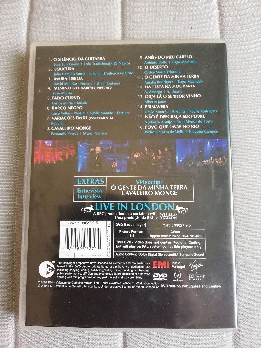 DVD - Mariza Live in London