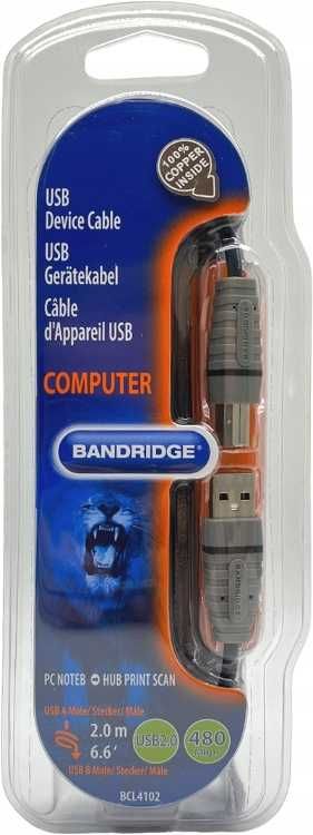 Kabel USB 2.0 Bandridge BCL4102 2 m