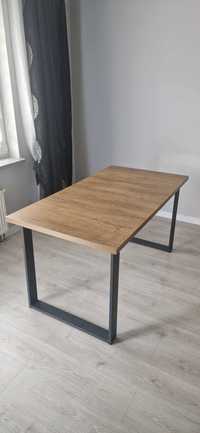 Stół rozkładany metalowe nogi Venice 150/190x80 Dąb Craft styl loft