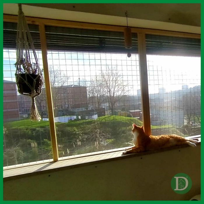 Redes de proteção para gatos/Redes anti-queda/Proteção para janelas