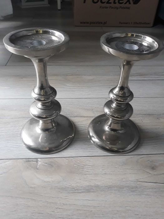 Świeczniki srebrne