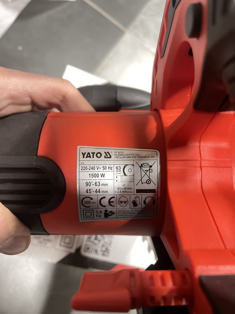 Пила дискова мережева YATO YT-82151 1500 Вт