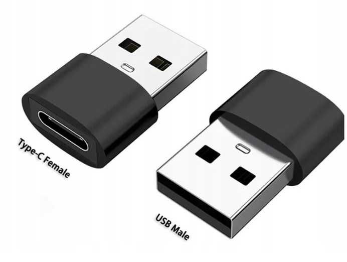Adapter OTG wtyk męski USB C gniazdo USB typu A * Video-Play Wejherowo