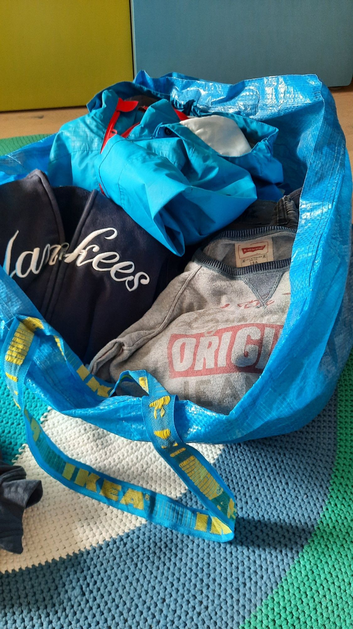 Pakka ubrań markowych r.140,Levis, Hilfiger, Lauren, Nike