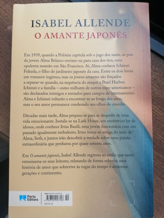 O Amante Japonês de Isabel Allende
