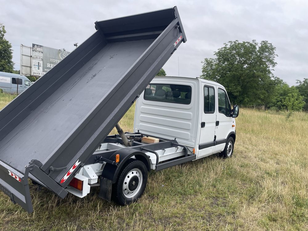 renault master doka wywrotka brygadowka 7 osob kiper klima