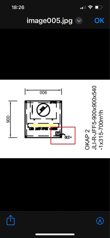 Okap jeven 90x90