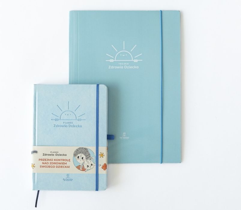 Nowy planer Pan Tabletka z teczką niebieski