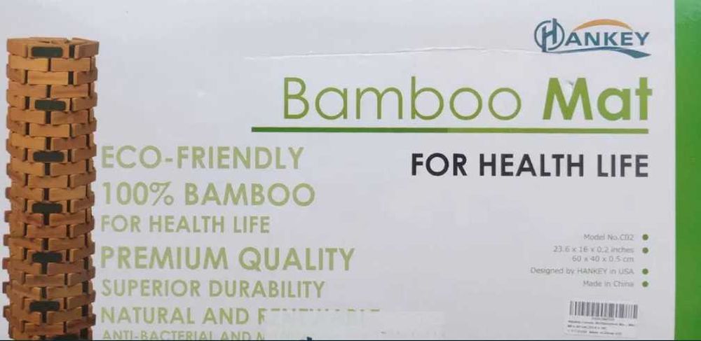 HANKEY bambusowa mata łazienkowa z antypoślizgowymi nóżkami