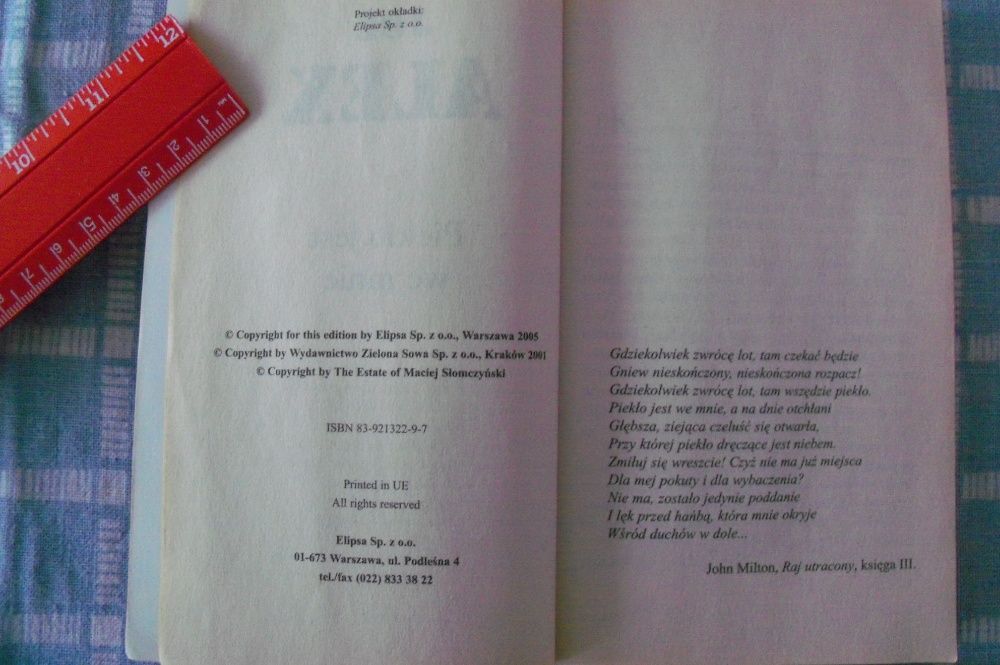 Książka Piekło jest we mnie Joe Alex 2005-kryminał