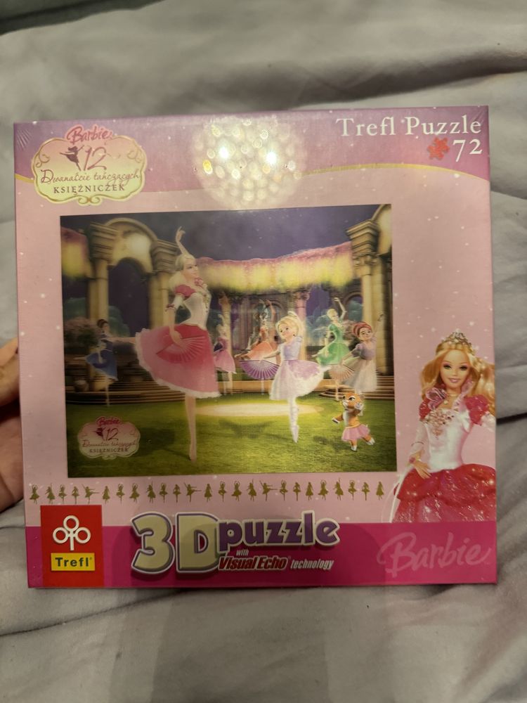 nowe puzzle 3D Barbie 12 tańczących księżniczek